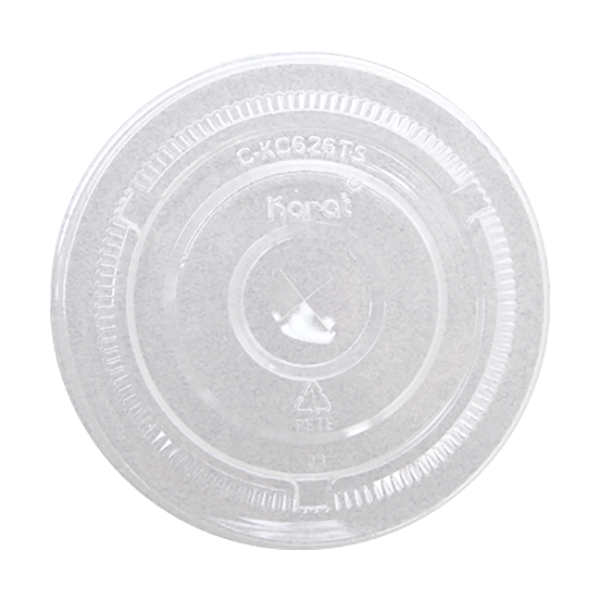 12-24 oz. Clear PET Plastic Flat Lid - 12-24 oz. Clear PET Plastic Flat Lid - Image 0 of 0