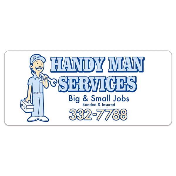 Rectangle Magnetic Car Sign (8" x 18") - Rectangle Magnetic Car Sign (8" x 18") - Image 0 of 0