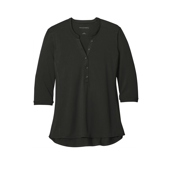 Port Authority Women's UV Choice Pique Henley - Port Authority Women's UV Choice Pique Henley - Image 2 of 30