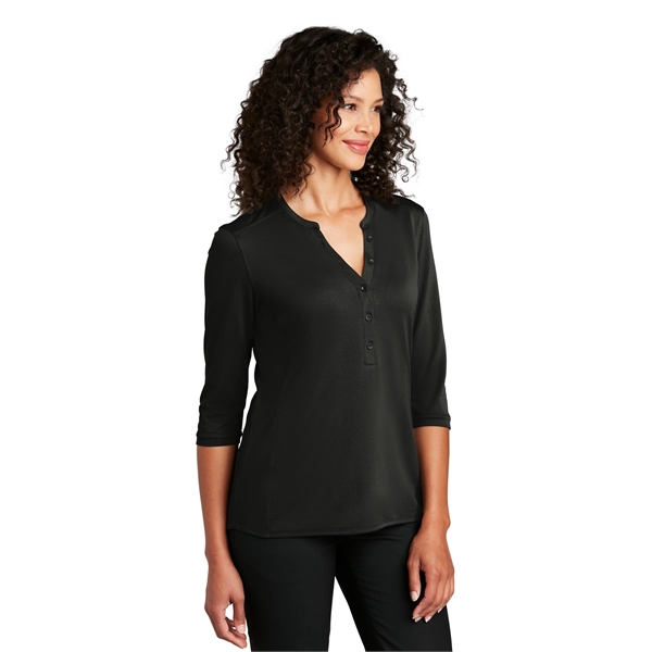 Port Authority Women's UV Choice Pique Henley - Port Authority Women's UV Choice Pique Henley - Image 3 of 30