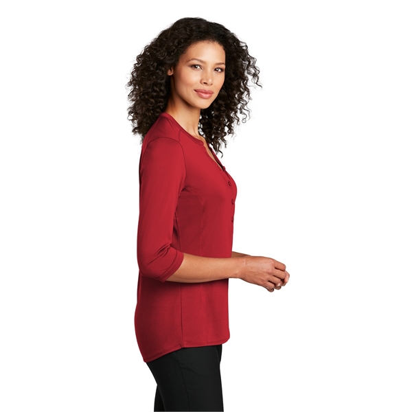 Port Authority Women's UV Choice Pique Henley - Port Authority Women's UV Choice Pique Henley - Image 12 of 30