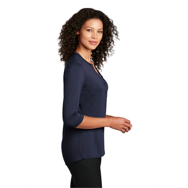 Port Authority Women's UV Choice Pique Henley - Port Authority Women's UV Choice Pique Henley - Image 24 of 30