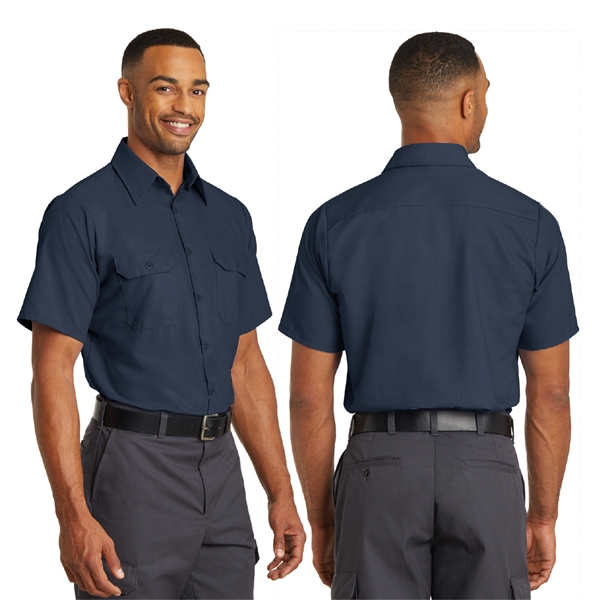 Red Kap® Short Sleeve Solid Ripstop Shirt - Red Kap® Short Sleeve Solid Ripstop Shirt - Image 3 of 3
