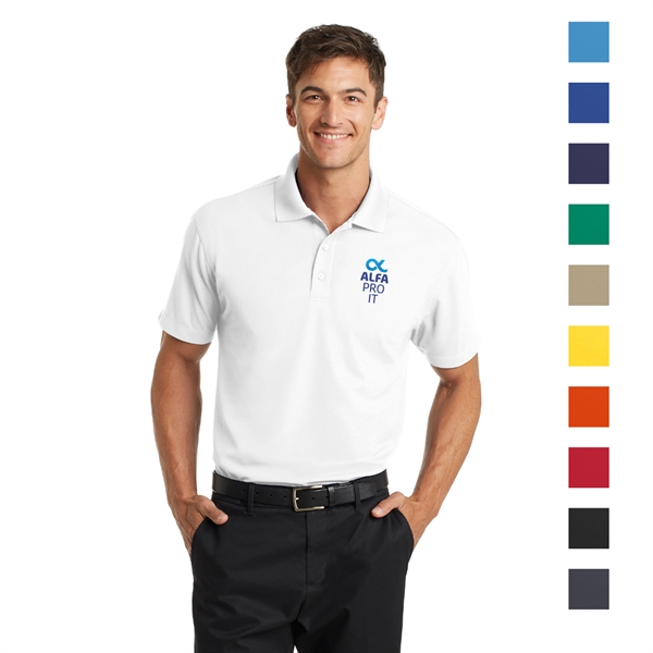 Port Authority® Dry Zone® Embroidered Grid Polo