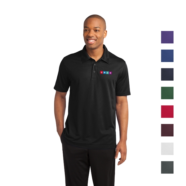 Sport-Tek® PosiCharge® Active Textured Embroidered Polo