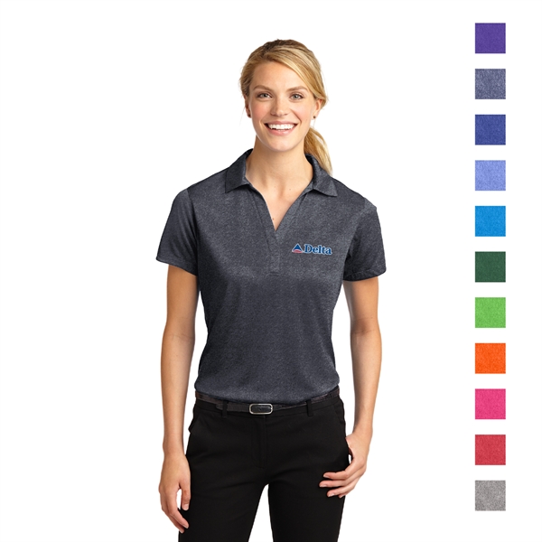 Sport-Tek® Women's Heather Contender™ Polo - Sport-Tek® Women's Heather Contender™ Polo - Image 0 of 12
