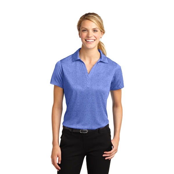 Sport-Tek® Women's Heather Contender™ Polo - Sport-Tek® Women's Heather Contender™ Polo - Image 3 of 12