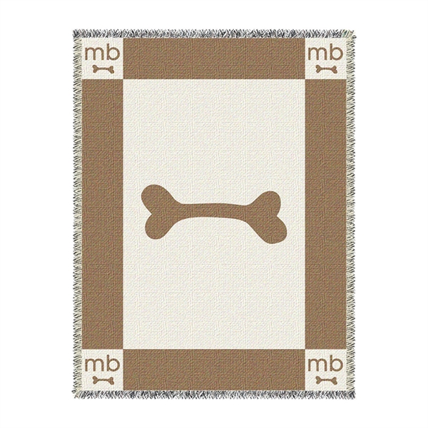 Custom 2-Layer CottonWeave™ Throw Blanket, USA-made. Size M. - Custom 2-Layer CottonWeave™ Throw Blanket, USA-made. Size M. - Image 2 of 7