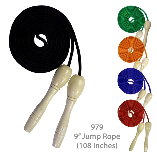 Closeout !... Wood Jump Rope 9 Feet Long (108") - Closeout !... Wood Jump Rope 9 Feet Long (108") - Image 1 of 6
