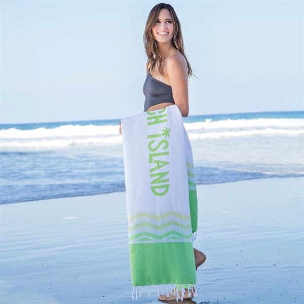 Aegean Peshtemal Beach Towel - Aegean Peshtemal Beach Towel - Image 2 of 2