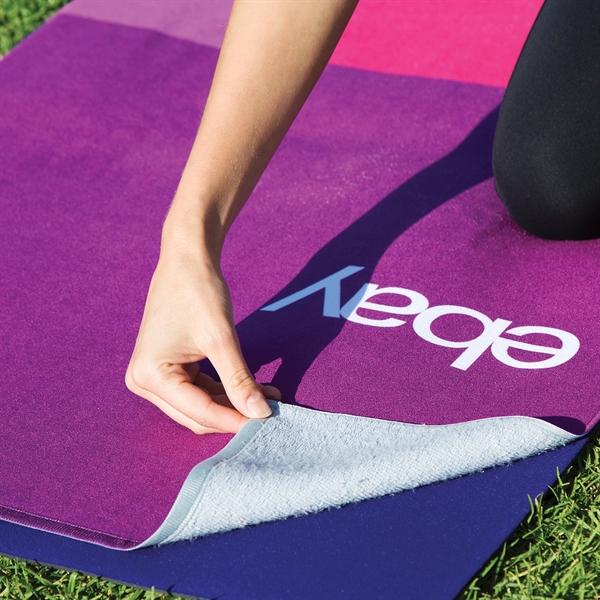 Sublimated Yoga Mat Towel - Sublimated Yoga Mat Towel - Image 2 of 2