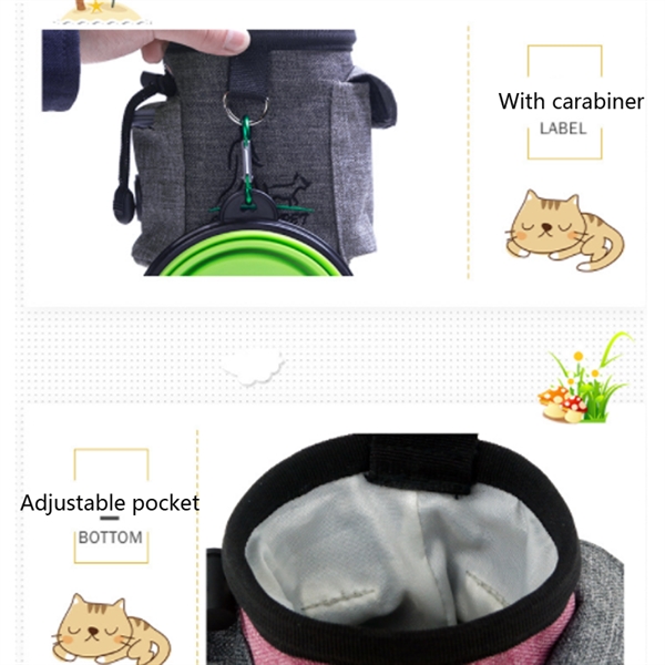 Pet Treat Pouch With Dispensers Dog Training Waist Bag - Pet Treat Pouch With Dispensers Dog Training Waist Bag - Image 4 of 6