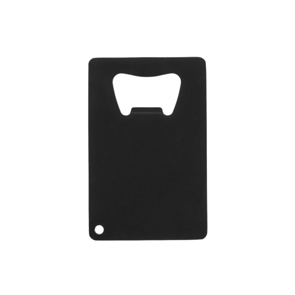 Matte Black Powder Coated Credit Card Bottle Opener - Matte Black Powder Coated Credit Card Bottle Opener - Image 1 of 1