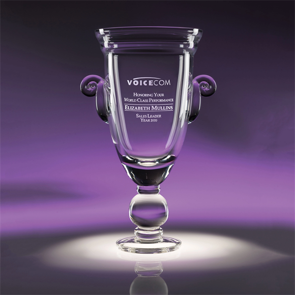 World Class Cup Award with Etched Globe Stem - World Class Cup Award with Etched Globe Stem - Image 0 of 1