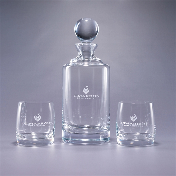 Uptown/Meridian 3 Piece Crystal Barware Gift Set - Uptown/Meridian 3 Piece Crystal Barware Gift Set - Image 0 of 2