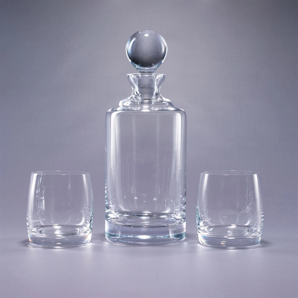 Uptown/Meridian 3 Piece Crystal Barware Gift Set - Uptown/Meridian 3 Piece Crystal Barware Gift Set - Image 1 of 2
