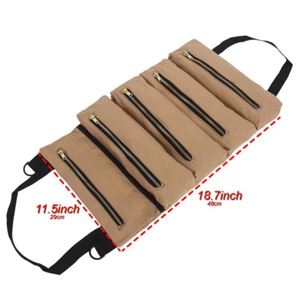 Tool Roll Up Canvas Storage Bag - Tool Roll Up Canvas Storage Bag - Image 0 of 4