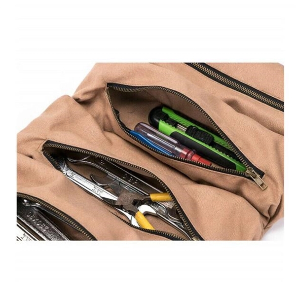 Tool Roll Up Canvas Storage Bag - Tool Roll Up Canvas Storage Bag - Image 1 of 4