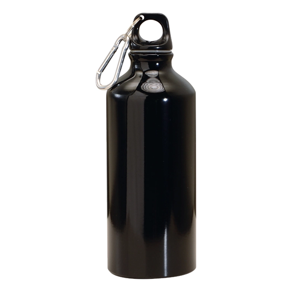 20 oz. Aluminum Water Bottle w/ Carabiner - 20 oz. Aluminum Water Bottle w/ Carabiner - Image 4 of 4