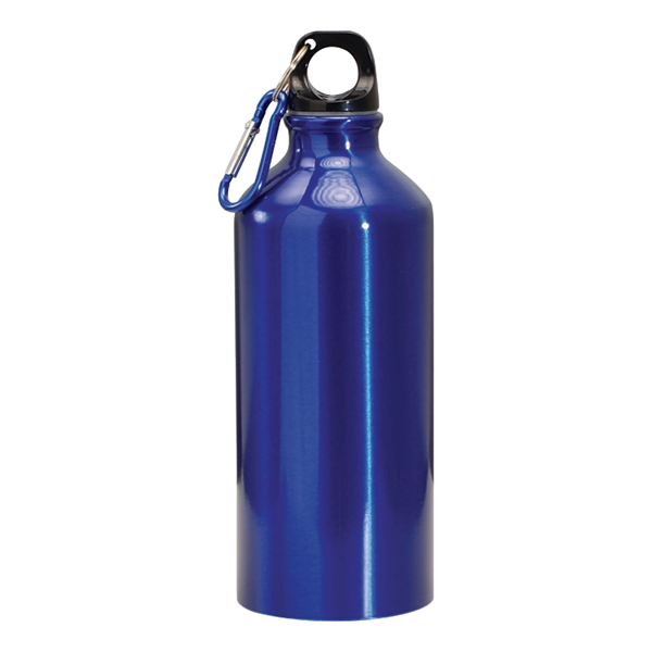 20 oz. Aluminum Water Bottle w/ Carabiner - 20 oz. Aluminum Water Bottle w/ Carabiner - Image 3 of 4