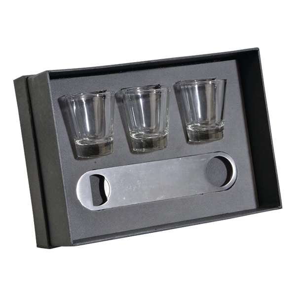 The Nordic Speed Opener & Shot Glass Gift Set - The Nordic Speed Opener & Shot Glass Gift Set - Image 1 of 1