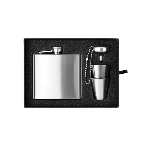 The Kenzie Flask, Shot Glass and Funnel Gift Set - The Kenzie Flask, Shot Glass and Funnel Gift Set - Image 2 of 2