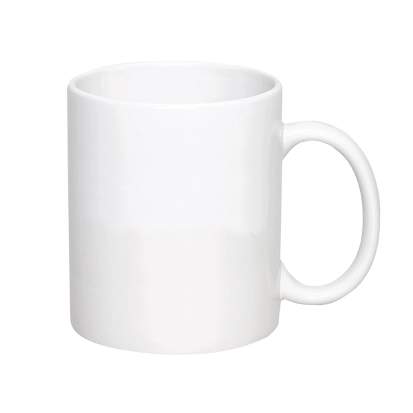 11 Oz. Standard White Ceramic Mug - 11 Oz. Standard White Ceramic Mug - Image 1 of 1