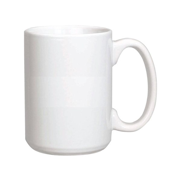 ON SALE! 15 oz. White Ceramic Mug w/Full Color Sublimation - ON SALE! 15 oz. White Ceramic Mug w/Full Color Sublimation - Image 1 of 1