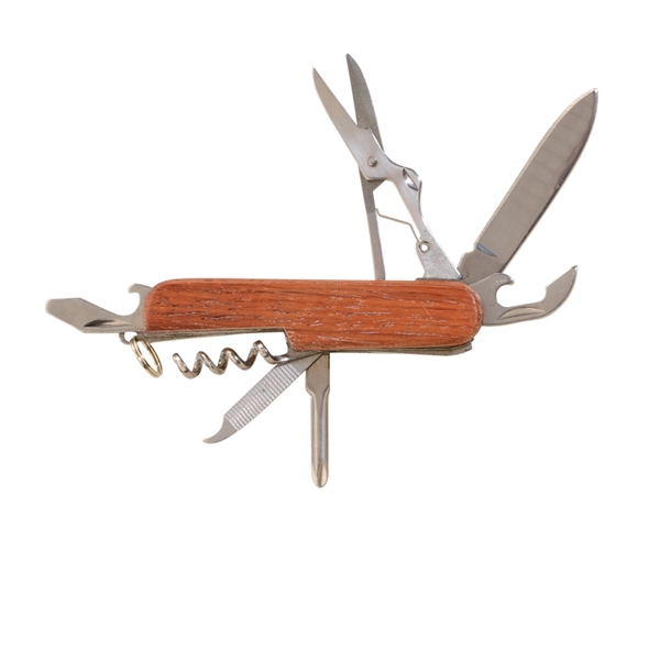 Rosewood Multi-Function Pocket Utility Knife/Tool - Rosewood Multi-Function Pocket Utility Knife/Tool - Image 1 of 2