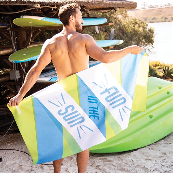 Traveler's Microfiber Terry Beach Towel - Traveler's Microfiber Terry Beach Towel - Image 1 of 1