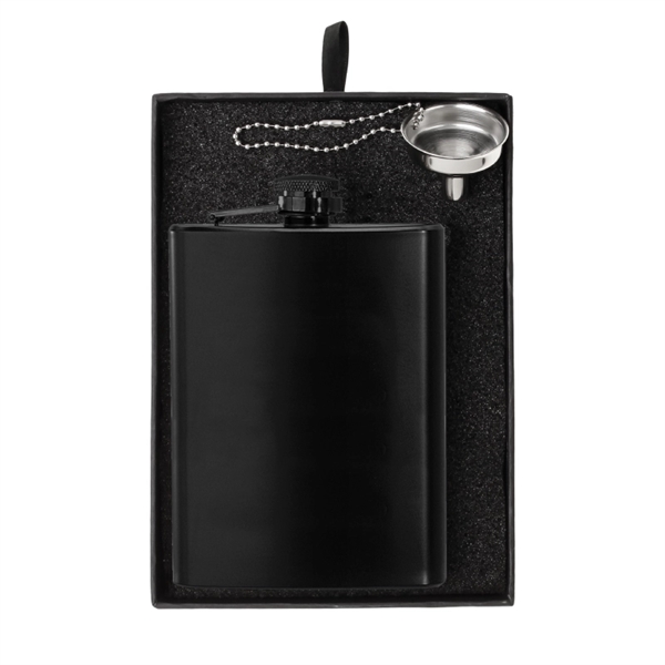 Oakhurst 8 oz. Flask and Funnel Gift Set