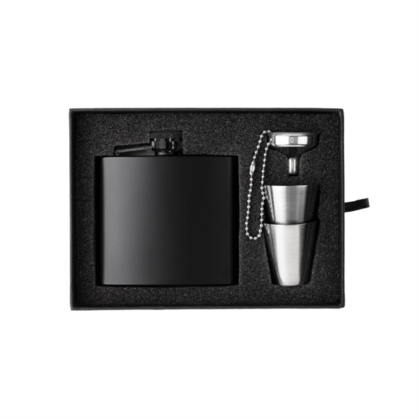Custom The Kenzie Flask, Shot Glass and Funnel Gift Set