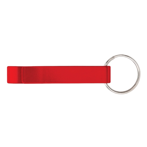 Anodized Aluminum Bottle Opener Keyring