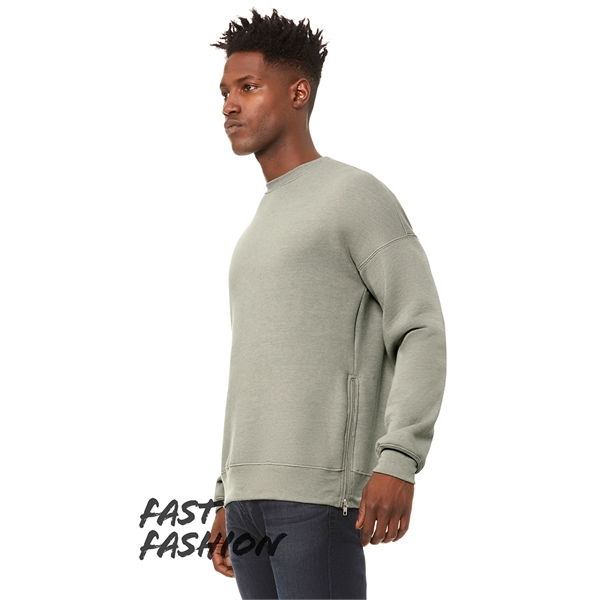 FWD Fashion Unisex Crew Neck Side Zipper Sweatshirt - FWD Fashion Unisex Crew Neck Side Zipper Sweatshirt - Image 3 of 10