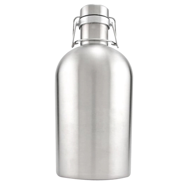 Portland 64 oz. Stainless Steel Beer Growler Jug - Portland 64 oz. Stainless Steel Beer Growler Jug - Image 2 of 2