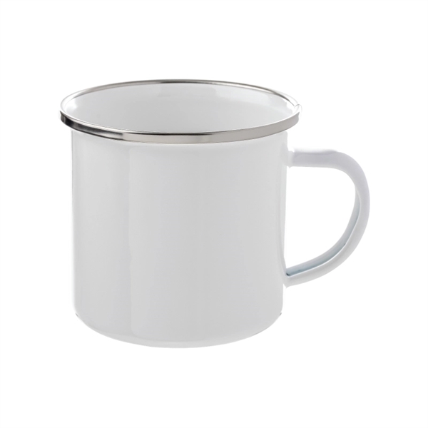 12 oz. Camper Enamel Mug w/Full Color Sublimation - 12 oz. Camper Enamel Mug w/Full Color Sublimation - Image 1 of 1