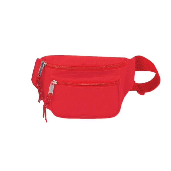 600D Polyester Triple Zipper Fanny Pack - 600D Polyester Triple Zipper Fanny Pack - Image 4 of 5