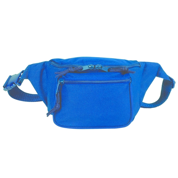 600D Polyester Triple Zipper Fanny Pack - 600D Polyester Triple Zipper Fanny Pack - Image 5 of 5