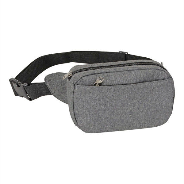 Heather 3-Zipper Fanny Waist Pack - Heather 3-Zipper Fanny Waist Pack - Image 2 of 3