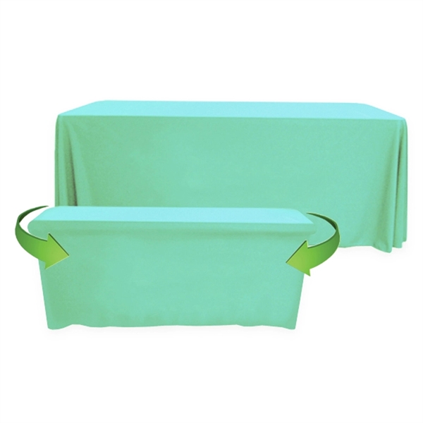 8' to 6' Convertible Throw PolyPoplin™ Table Cover (BLANK) - 8' to 6' Convertible Throw PolyPoplin™ Table Cover (BLANK) - Image 0 of 41