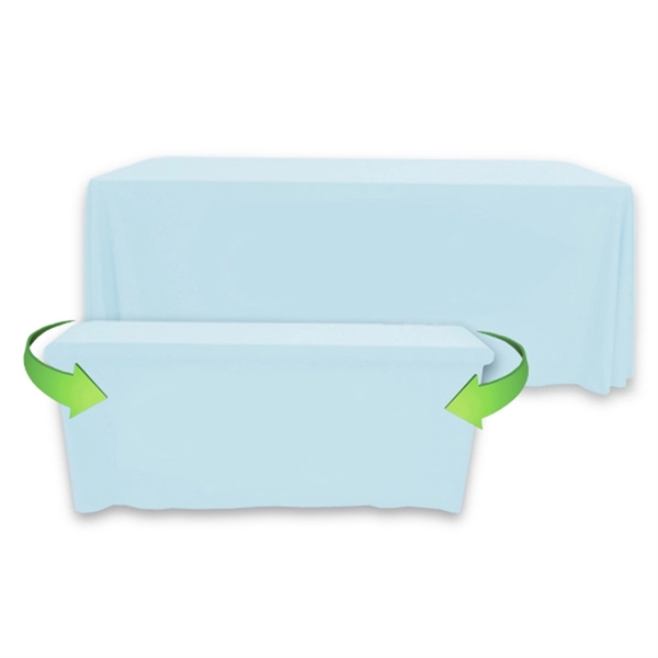 8' to 6' Convertible Throw PolyPoplin™ Table Cover (BLANK) - 8' to 6' Convertible Throw PolyPoplin™ Table Cover (BLANK) - Image 1 of 41