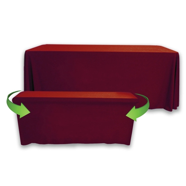 8' to 6' Convertible Throw PolyPoplin™ Table Cover (BLANK) - 8' to 6' Convertible Throw PolyPoplin™ Table Cover (BLANK) - Image 4 of 41