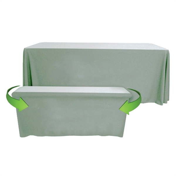 8' to 6' Convertible Throw PolyPoplin™ Table Cover (BLANK) - 8' to 6' Convertible Throw PolyPoplin™ Table Cover (BLANK) - Image 7 of 41