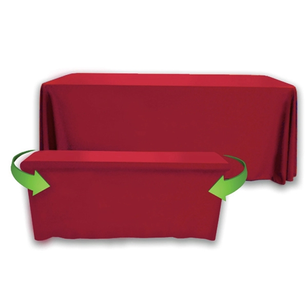8' to 6' Convertible Throw PolyPoplin™ Table Cover (BLANK) - 8' to 6' Convertible Throw PolyPoplin™ Table Cover (BLANK) - Image 8 of 41