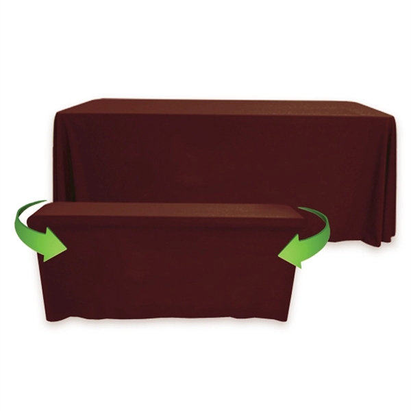 8' to 6' Convertible Throw PolyPoplin™ Table Cover (BLANK) - 8' to 6' Convertible Throw PolyPoplin™ Table Cover (BLANK) - Image 9 of 41