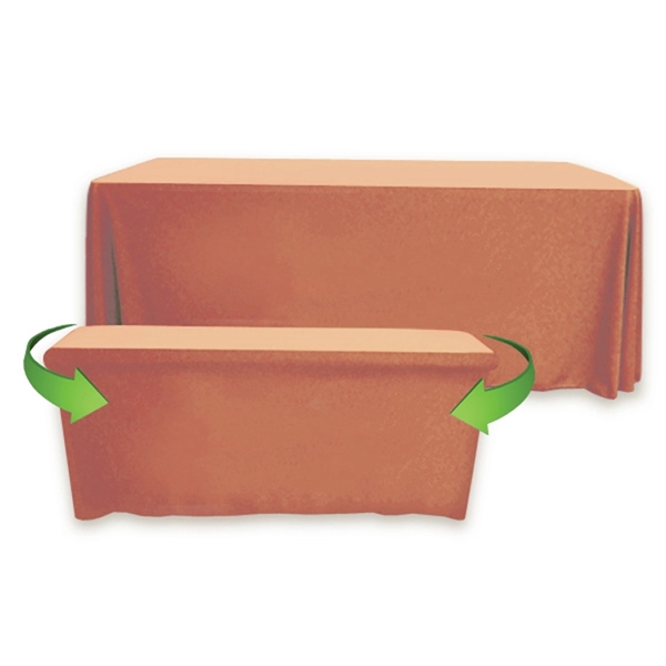 8' to 6' Convertible Throw PolyPoplin™ Table Cover (BLANK) - 8' to 6' Convertible Throw PolyPoplin™ Table Cover (BLANK) - Image 10 of 41