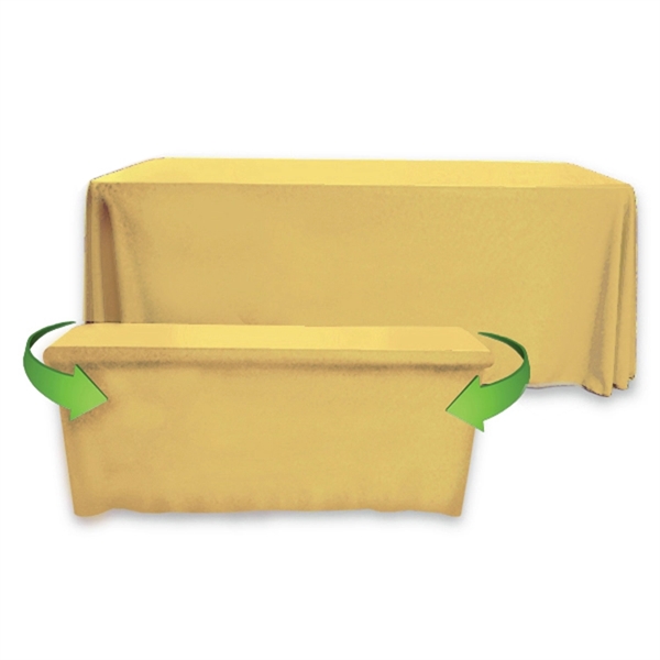 8' to 6' Convertible Throw PolyPoplin™ Table Cover (BLANK) - 8' to 6' Convertible Throw PolyPoplin™ Table Cover (BLANK) - Image 19 of 41