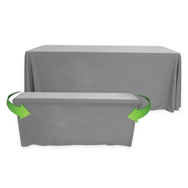 8' to 6' Convertible Throw PolyPoplin™ Table Cover (BLANK) - 8' to 6' Convertible Throw PolyPoplin™ Table Cover (BLANK) - Image 24 of 41
