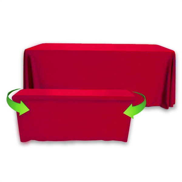 8' to 6' Convertible Throw PolyPoplin™ Table Cover (BLANK) - 8' to 6' Convertible Throw PolyPoplin™ Table Cover (BLANK) - Image 40 of 41