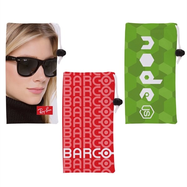 Dye-Sublimated Microfiber Sunglass Pouch - Dye-Sublimated Microfiber Sunglass Pouch - Image 0 of 1